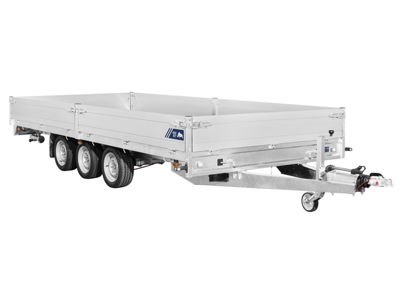Plateau multi SARIS HEAVY DUTY – PTAC 3500 kg – Rampes + Treuil inclus